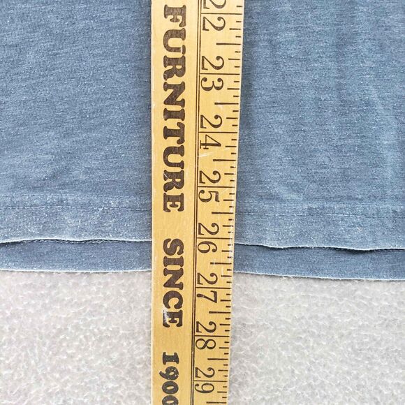 RVCA y2k Pocket T-Shirt Mens Medium Blue Striped Surf Skate Slim Fit Retro - Picture 5 of 5